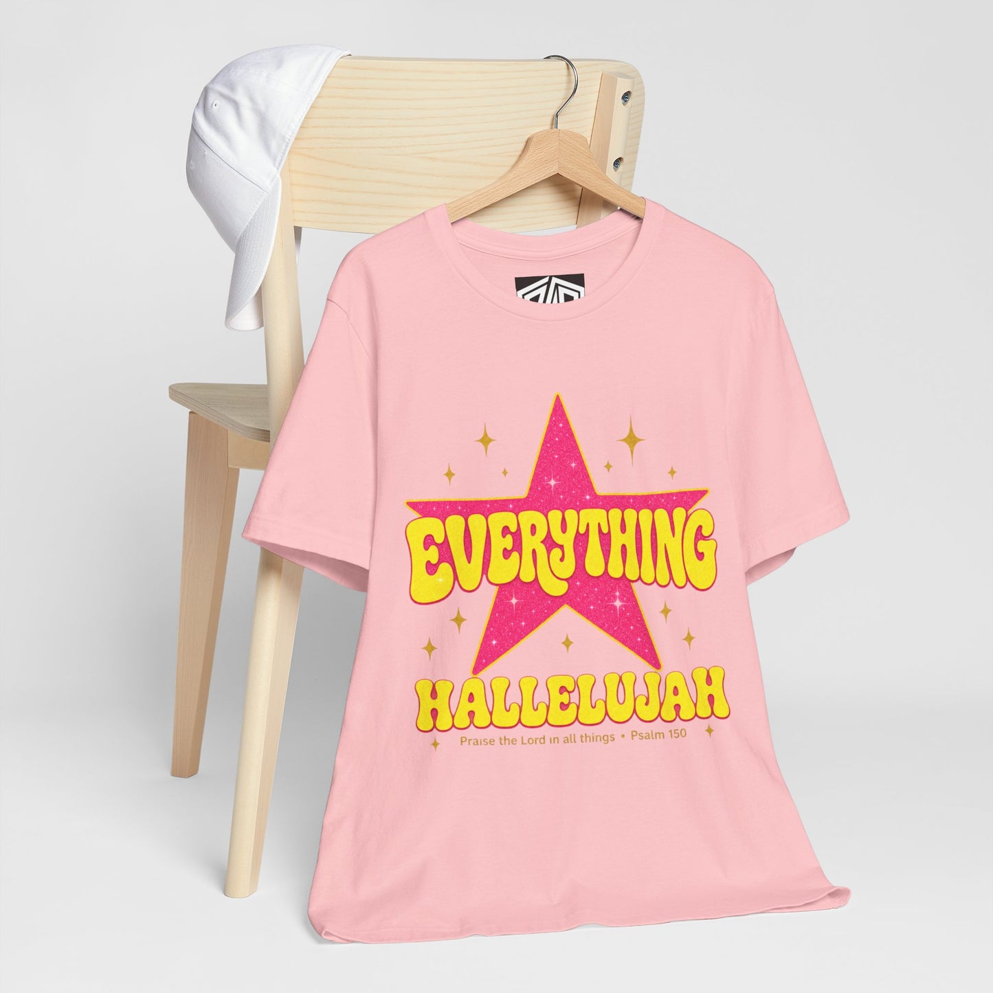 Everything Hallelujah Tee — Retro Star Christian Graphic T-Shirt