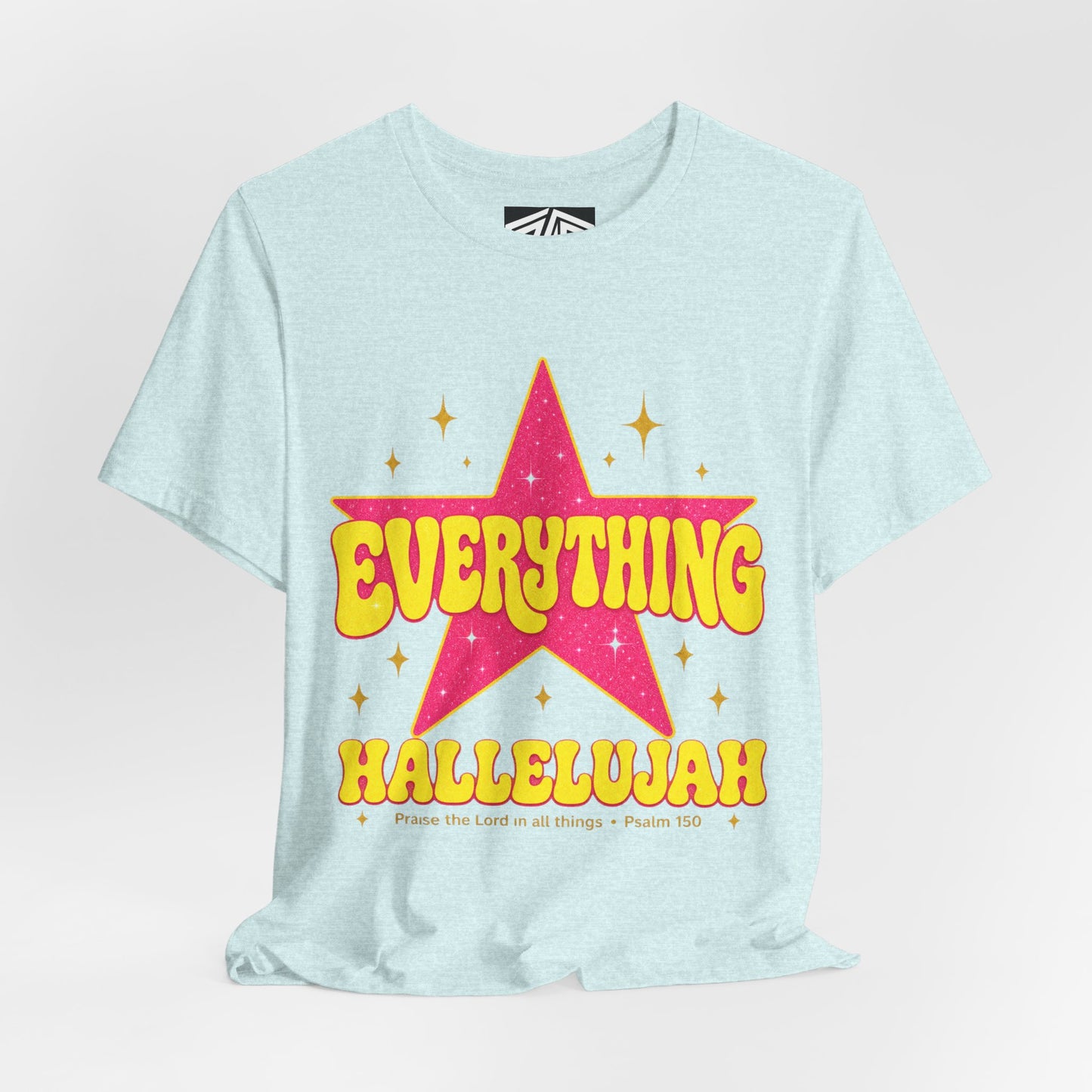 Everything Hallelujah Tee — Retro Star Christian Graphic T-Shirt