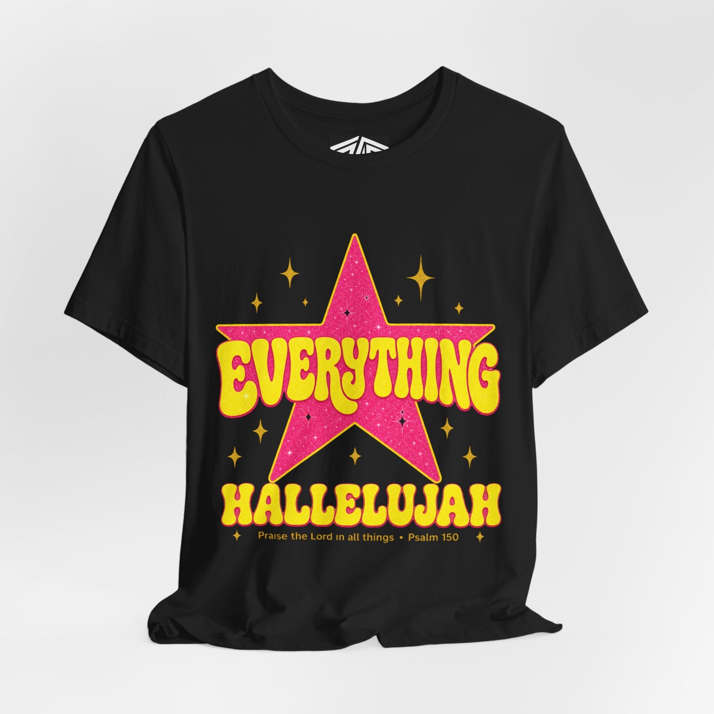 Everything Hallelujah Tee — Retro Star Christian Graphic T-Shirt