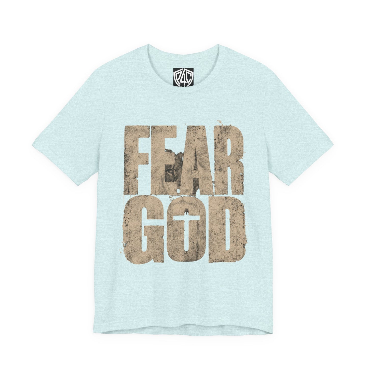 Fear God T-Shirt — Rustic Cross Faith Tee for Christians, Inspirational Religious Apparel