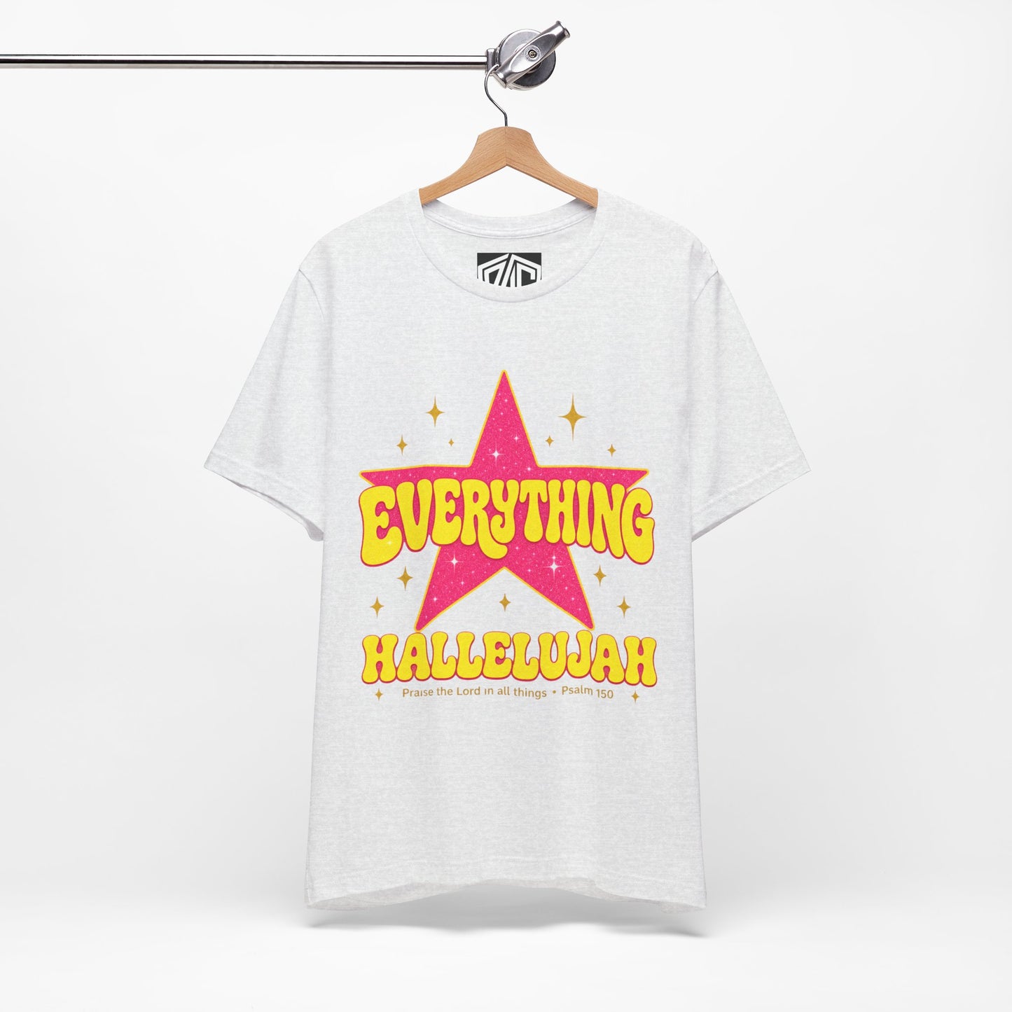 Everything Hallelujah Tee — Retro Star Christian Graphic T-Shirt
