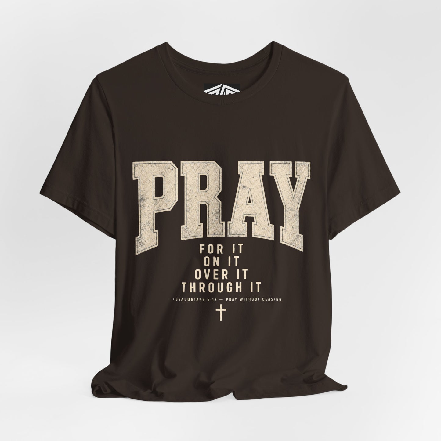 Pray For It Vintage Christian Tee – “Pray for it, on it, over it, through it” Inspirational Shirt