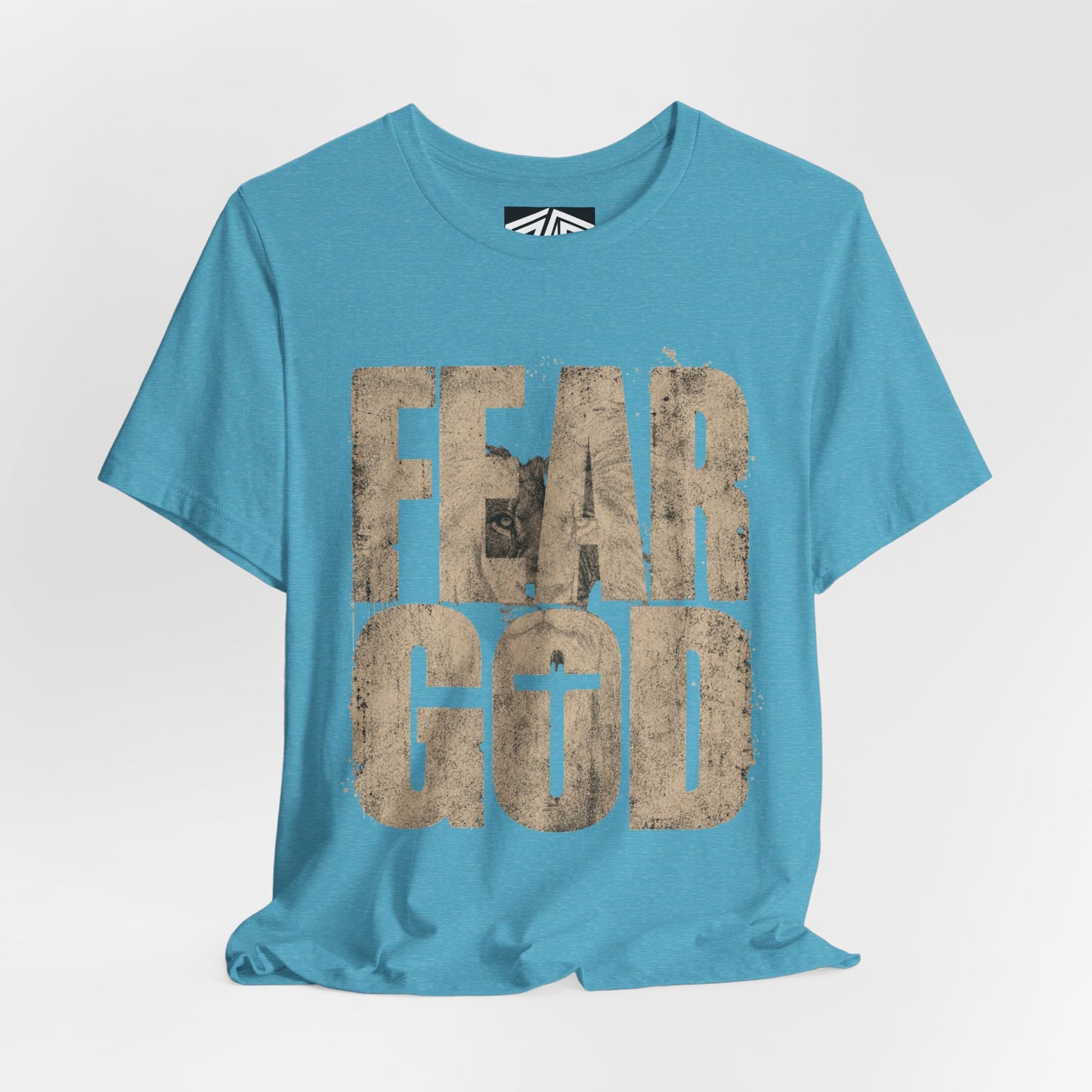Fear God T-Shirt — Rustic Cross Faith Tee for Christians, Inspirational Religious Apparel
