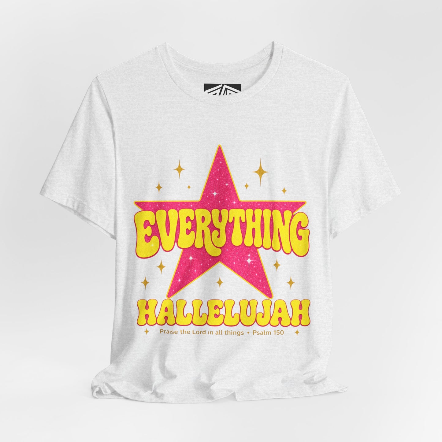 Everything Hallelujah Tee — Retro Star Christian Graphic T-Shirt