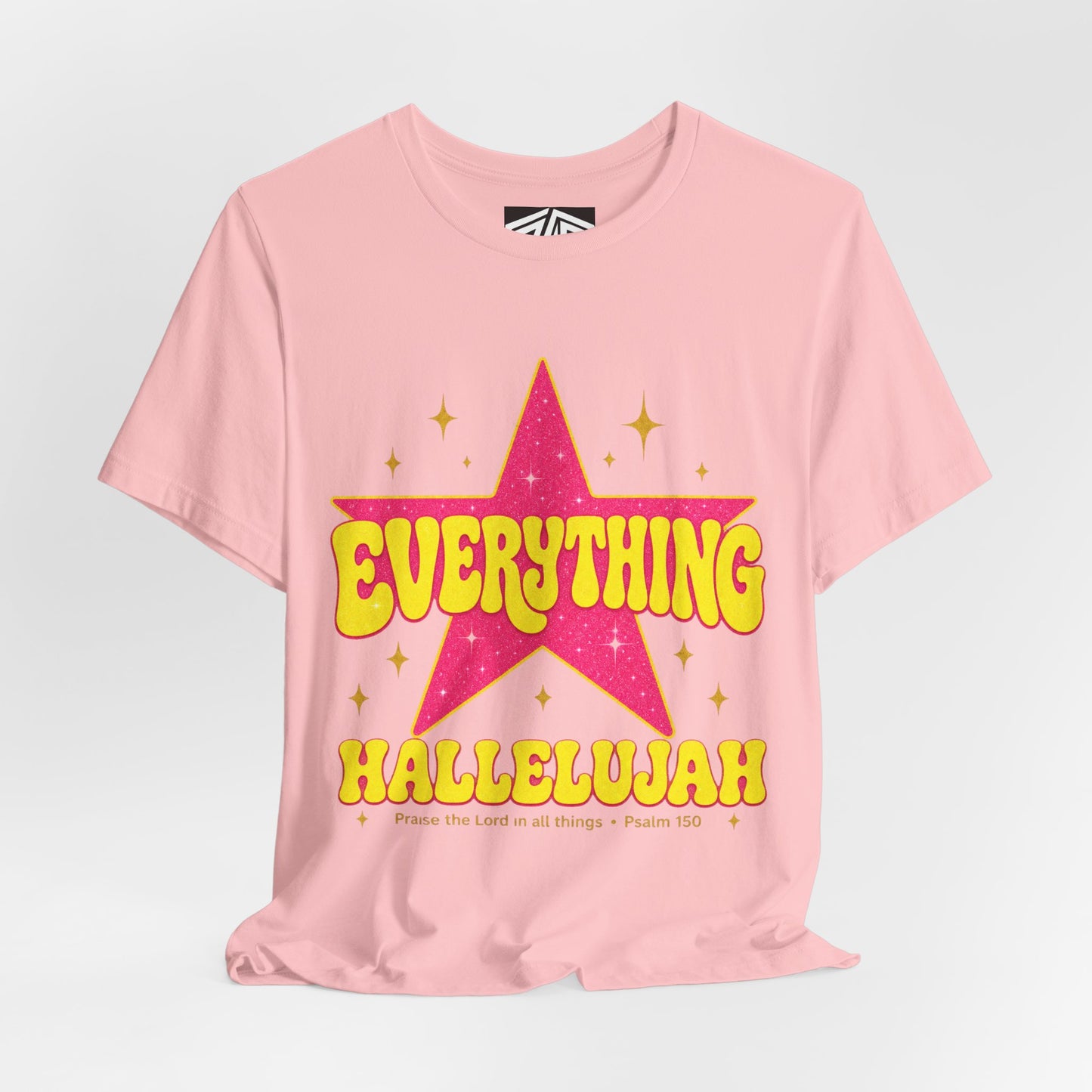 Everything Hallelujah Tee — Retro Star Christian Graphic T-Shirt