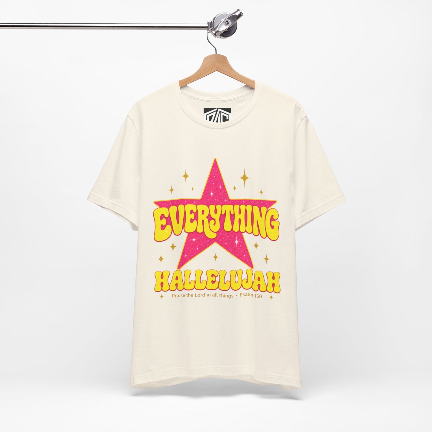 Everything Hallelujah Tee — Retro Star Christian Graphic T-Shirt