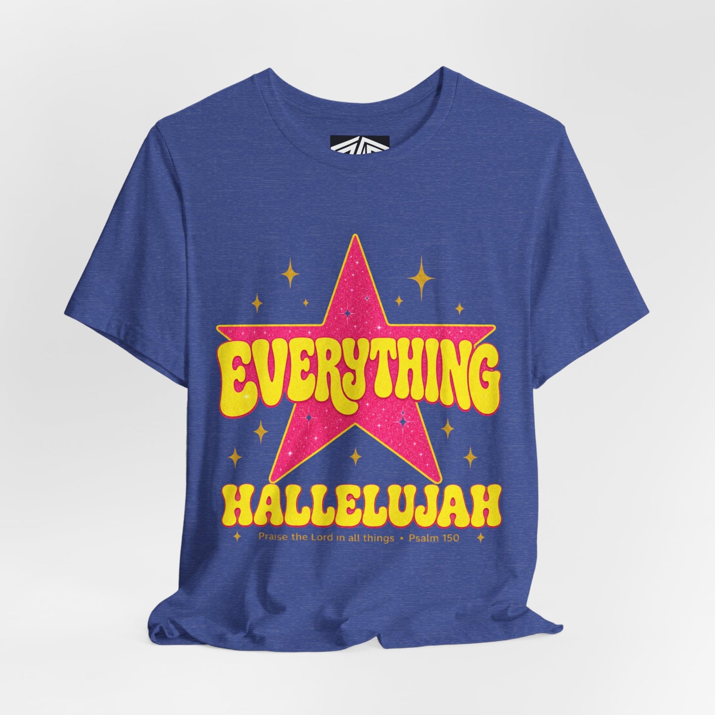 Everything Hallelujah Tee — Retro Star Christian Graphic T-Shirt