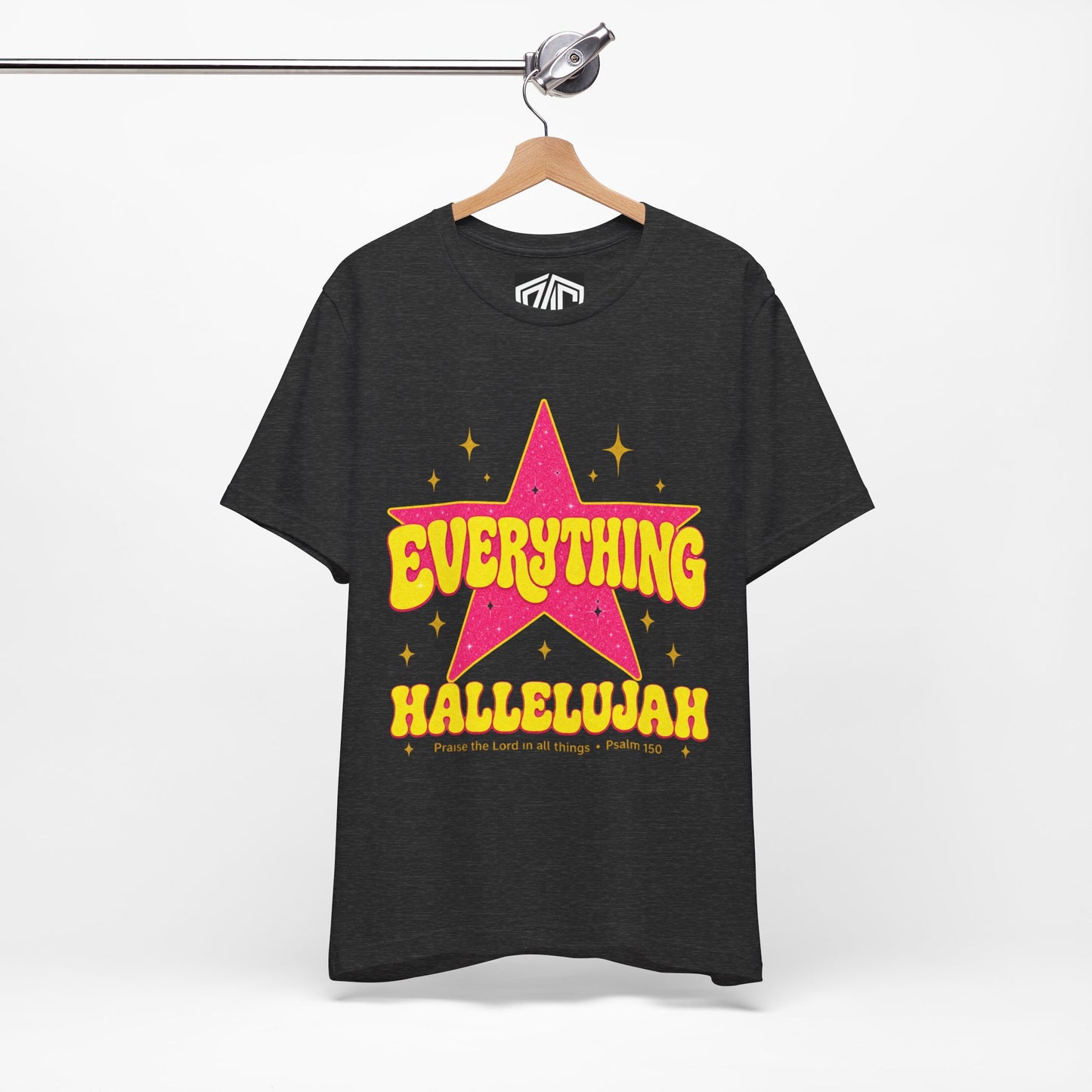 Everything Hallelujah Tee — Retro Star Christian Graphic T-Shirt