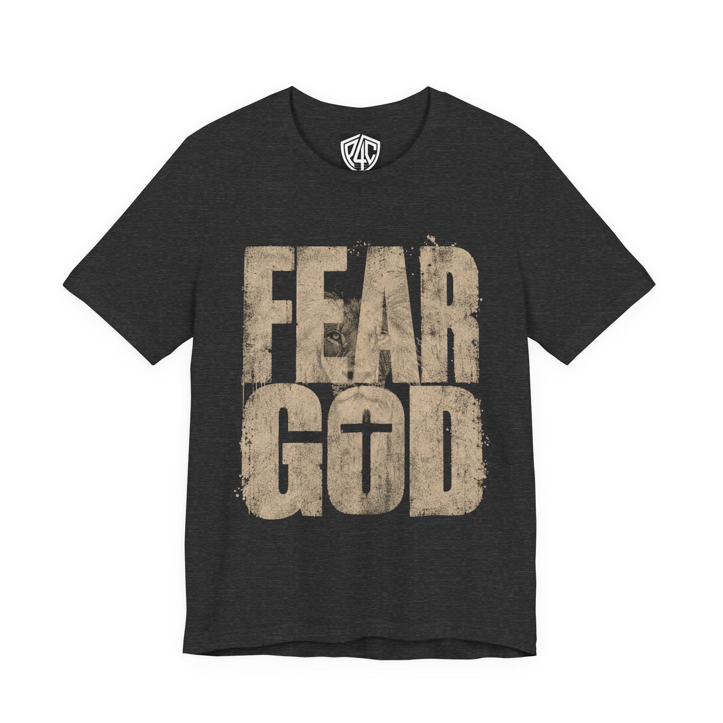 Fear God T-Shirt — Rustic Cross Faith Tee for Christians, Inspirational Religious Apparel