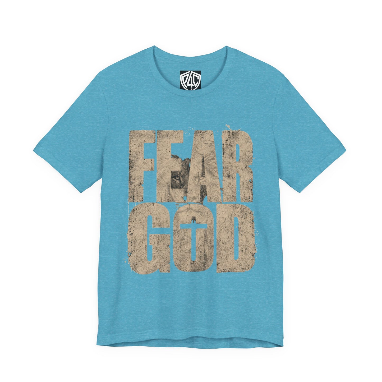 Fear God T-Shirt — Rustic Cross Faith Tee for Christians, Inspirational Religious Apparel
