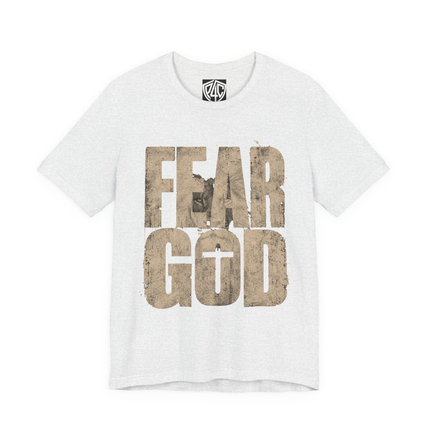 Fear God T-Shirt — Rustic Cross Faith Tee for Christians, Inspirational Religious Apparel