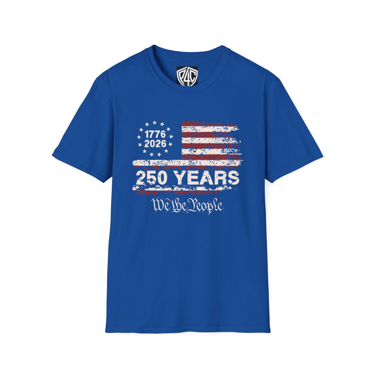 250 Years American Flag T-Shirt — 1776-2026 We The People Patriotic Tee