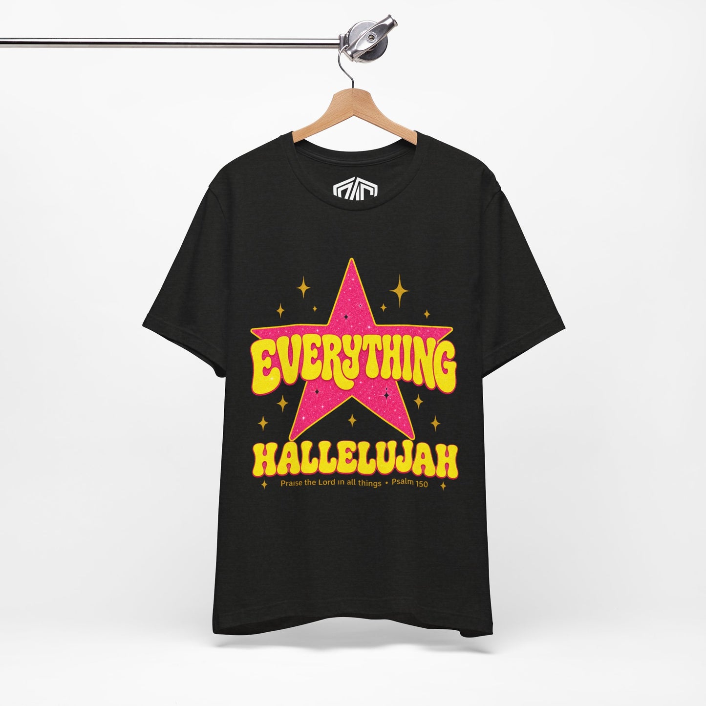 Everything Hallelujah Tee — Retro Star Christian Graphic T-Shirt