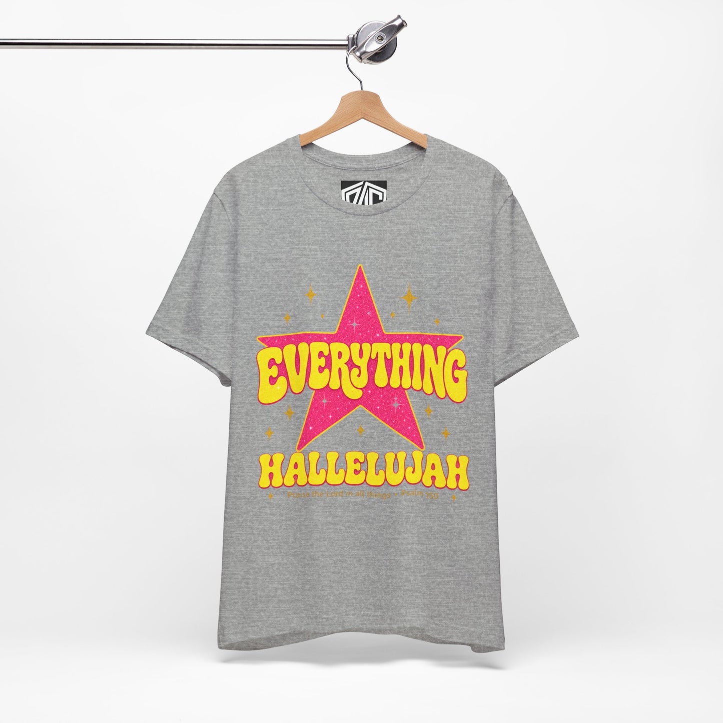 Everything Hallelujah Tee — Retro Star Christian Graphic T-Shirt