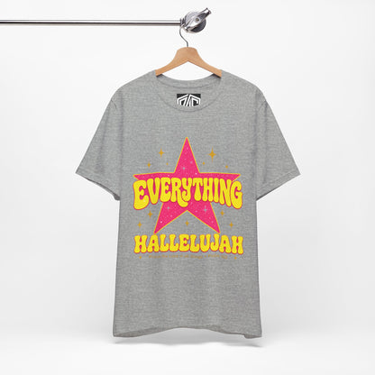 Everything Hallelujah Tee — Retro Star Christian Graphic T-Shirt