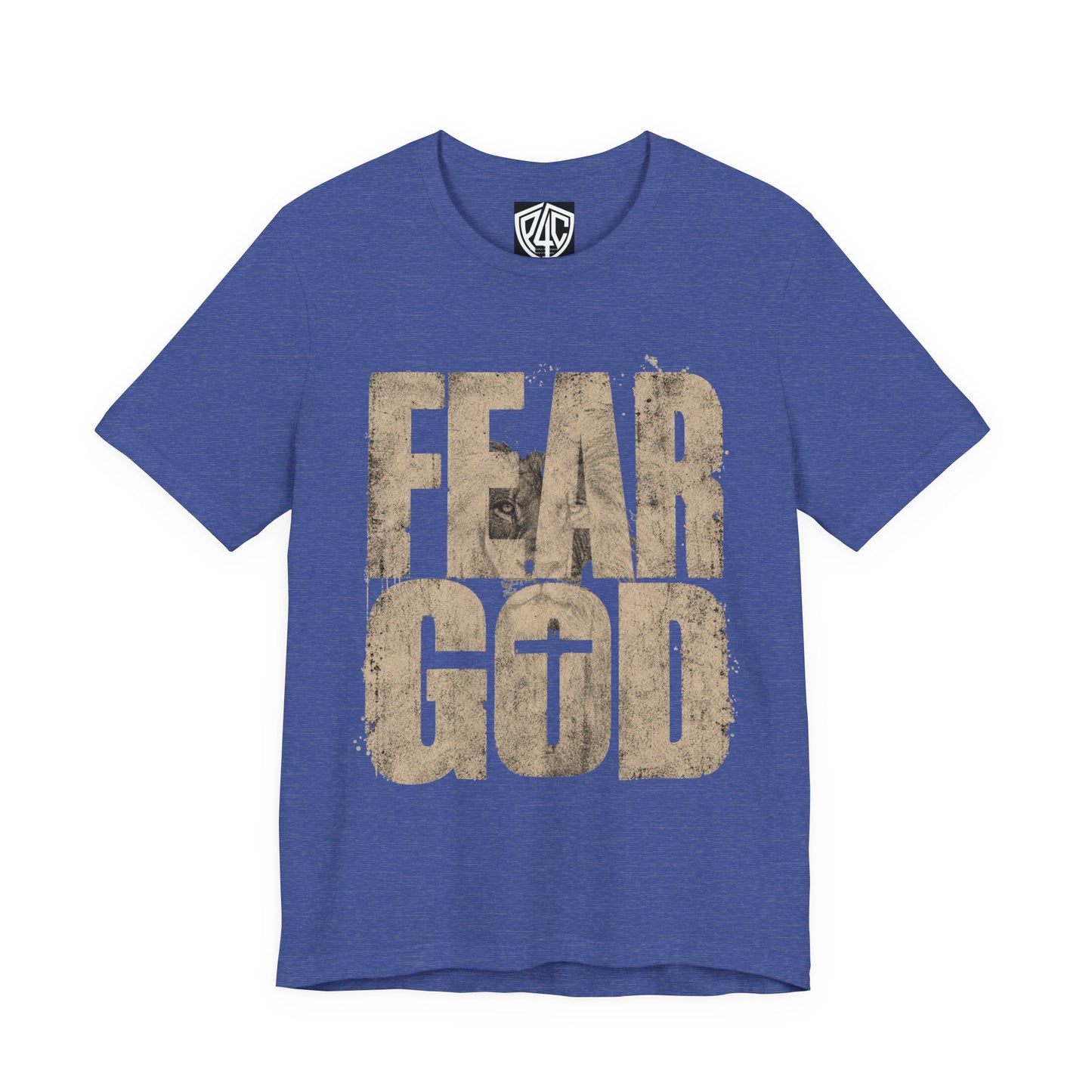 Fear God T-Shirt — Rustic Cross Faith Tee for Christians, Inspirational Religious Apparel