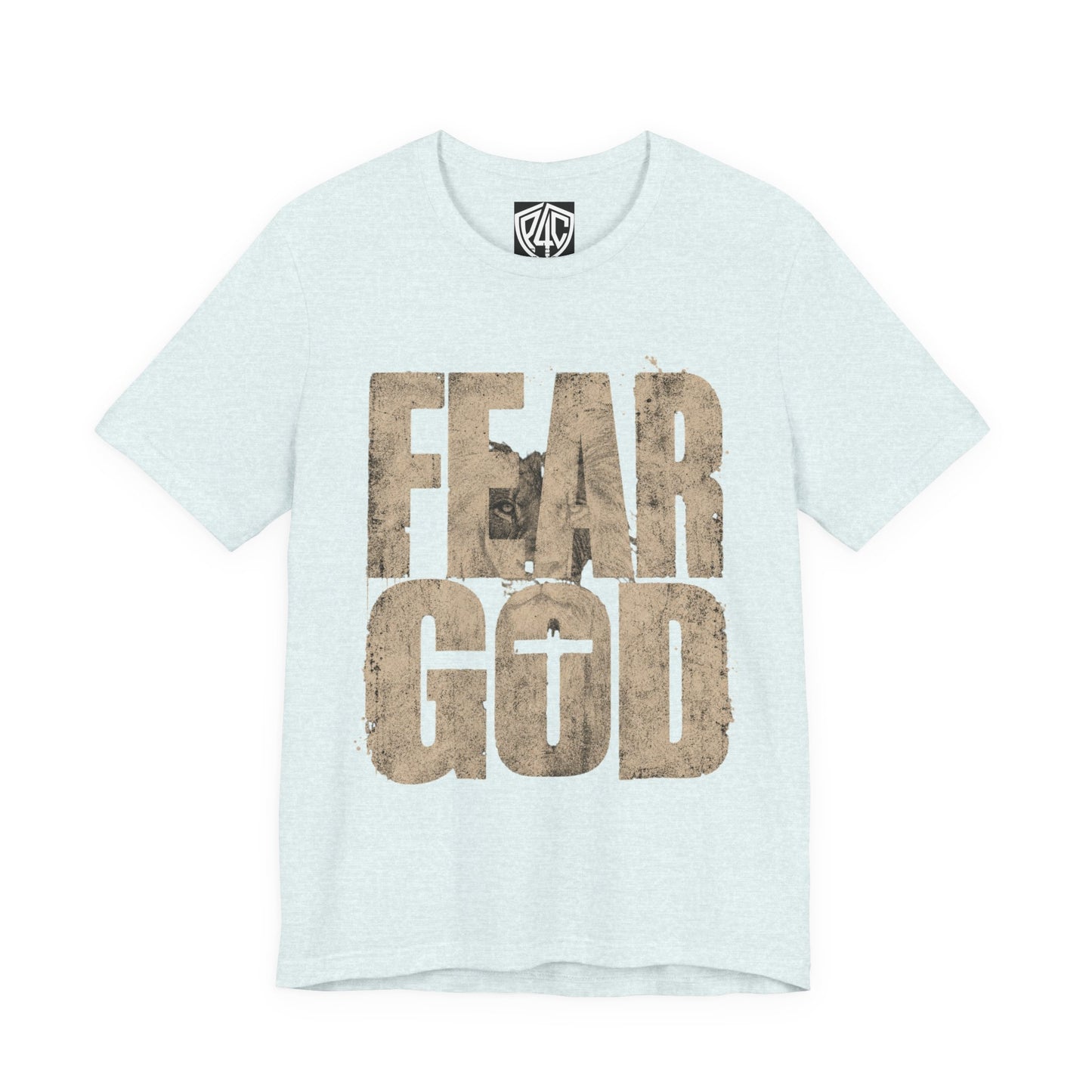 Fear God T-Shirt — Rustic Cross Faith Tee for Christians, Inspirational Religious Apparel