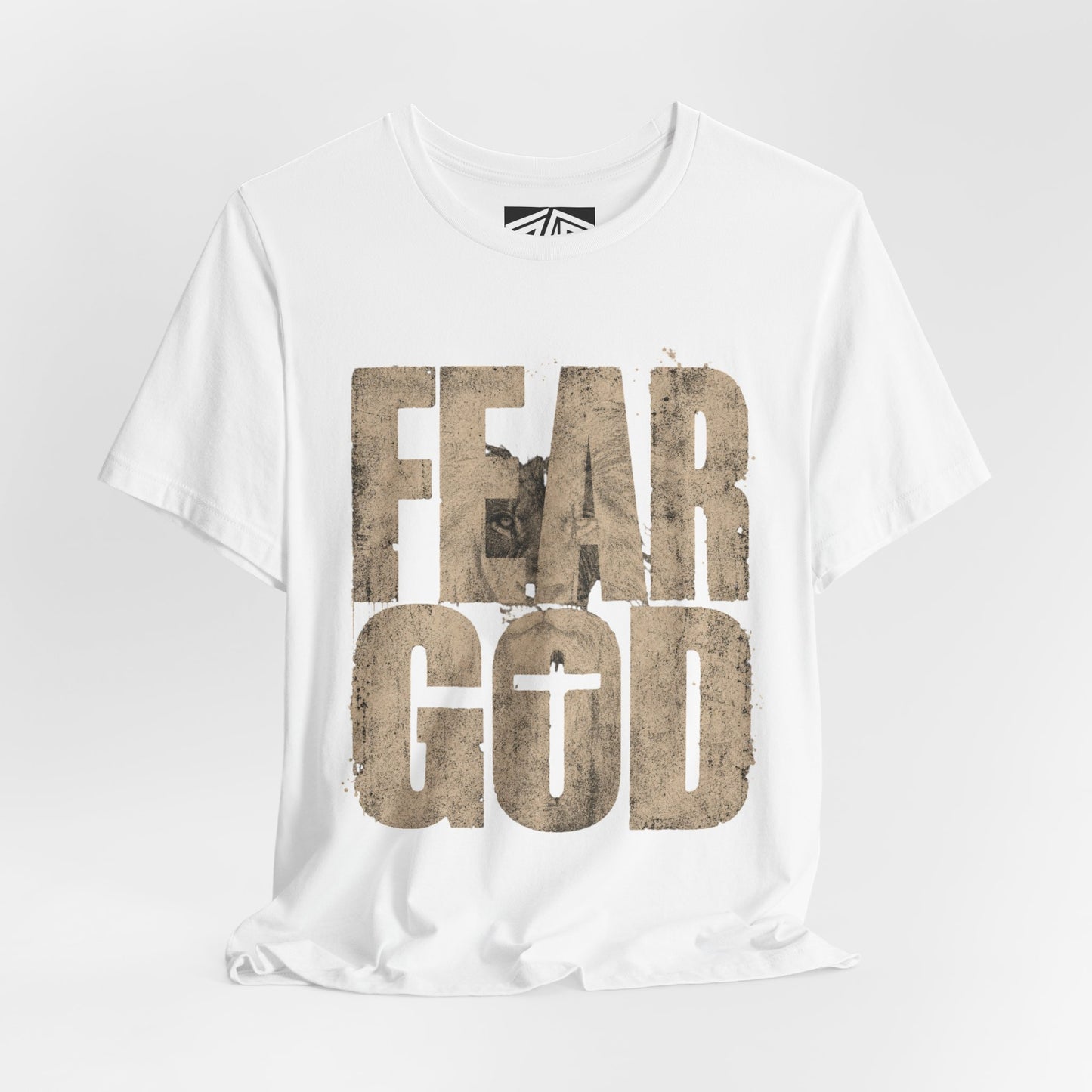 Fear God T-Shirt — Rustic Cross Faith Tee for Christians, Inspirational Religious Apparel