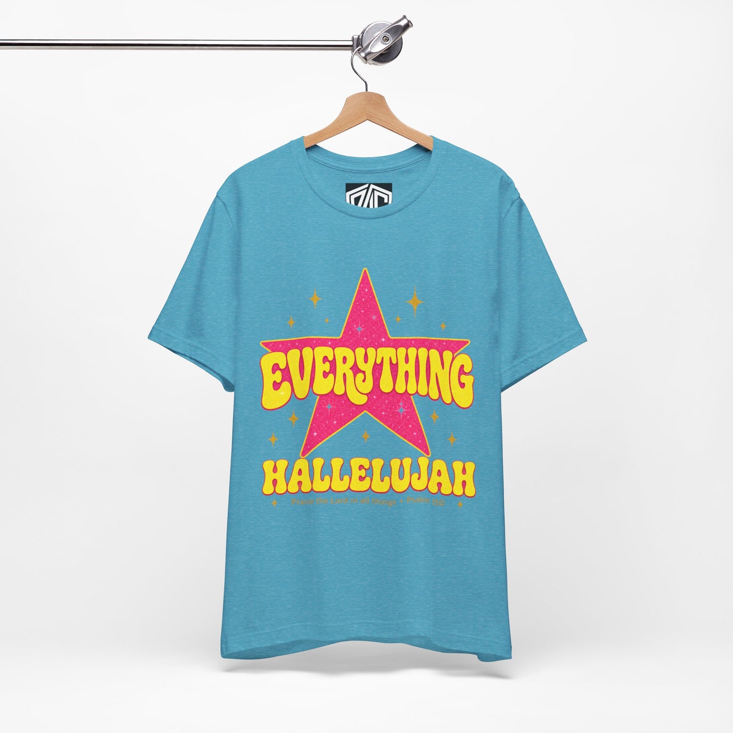 Everything Hallelujah Tee — Retro Star Christian Graphic T-Shirt