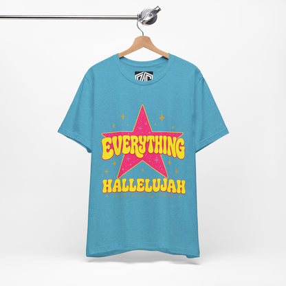 Everything Hallelujah Tee — Retro Star Christian Graphic T-Shirt