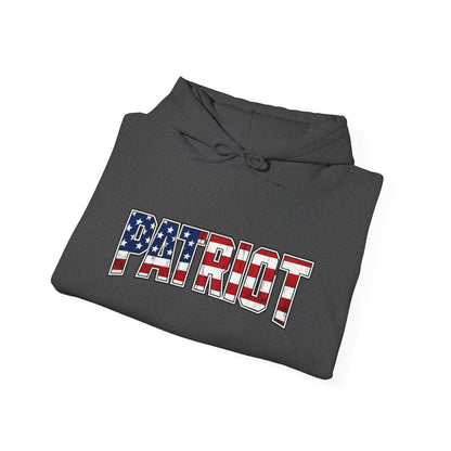 Patriot Flag Graphic Hoodie — American Flag 'PATRIOT' Pullover