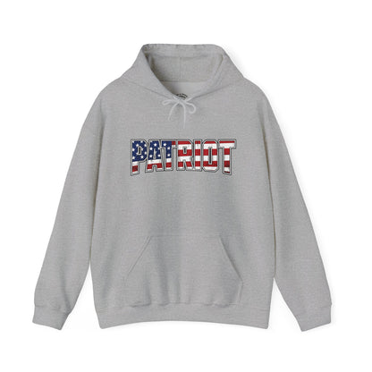Patriot Flag Graphic Hoodie — American Flag 'PATRIOT' Pullover