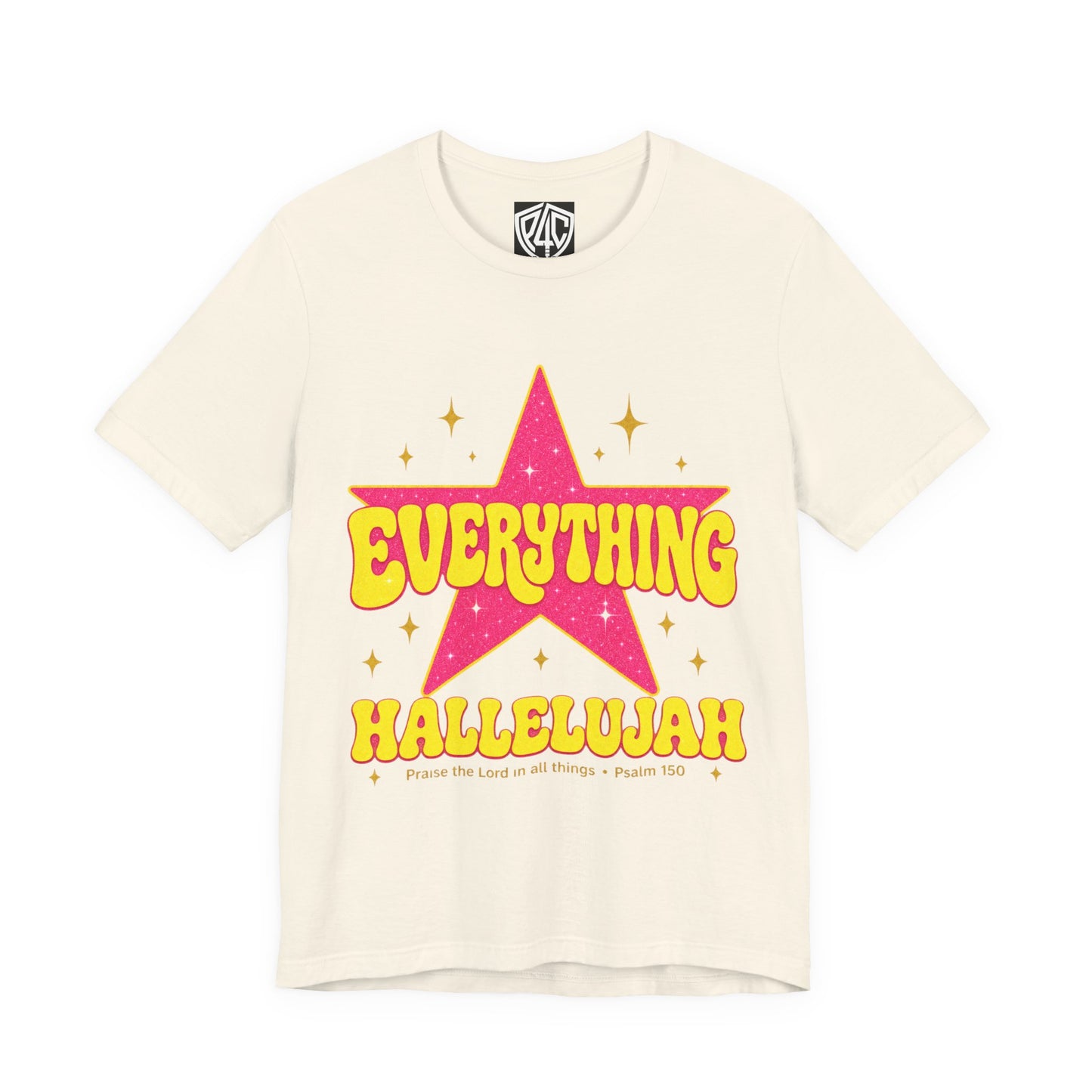 Everything Hallelujah Tee — Retro Star Christian Graphic T-Shirt
