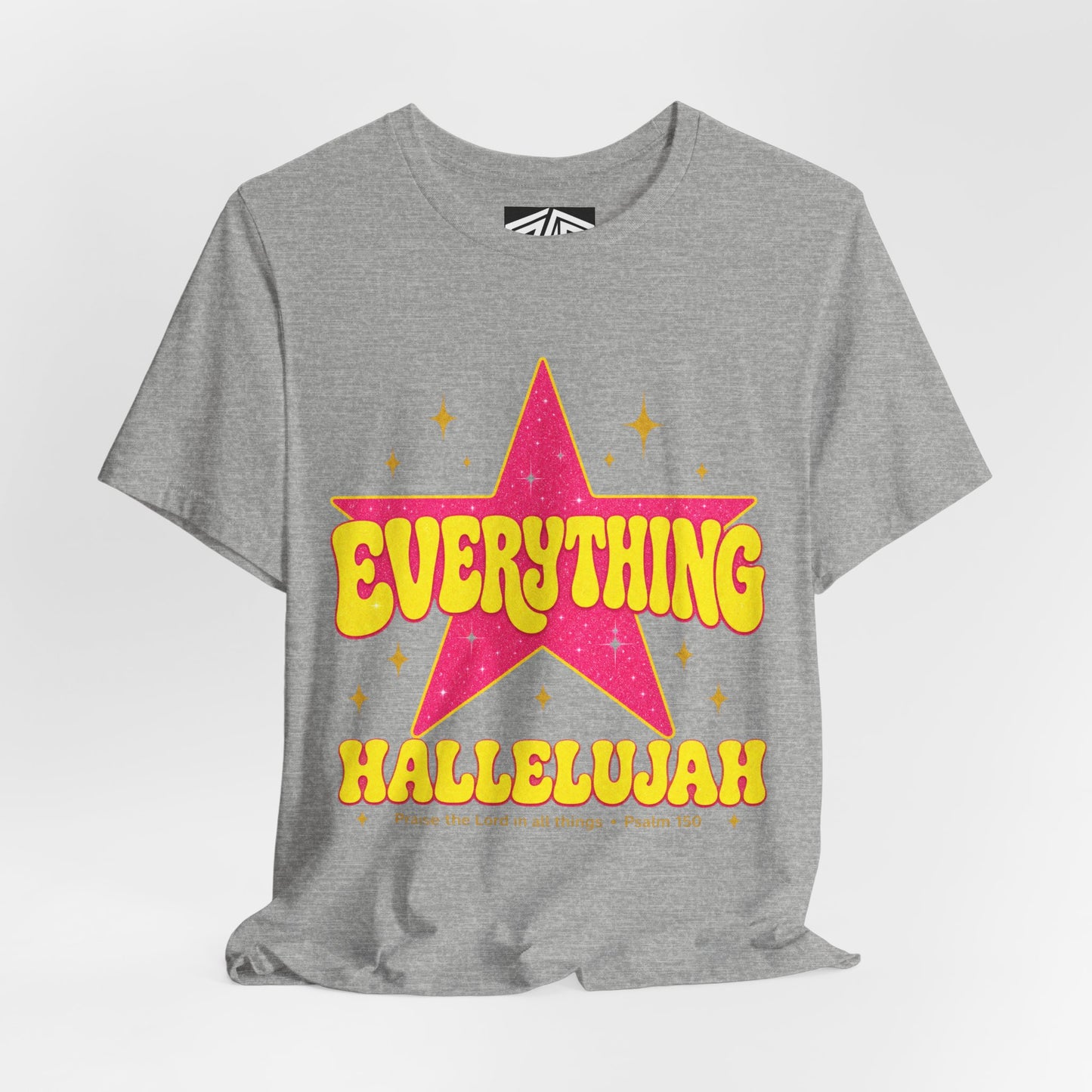 Everything Hallelujah Tee — Retro Star Christian Graphic T-Shirt