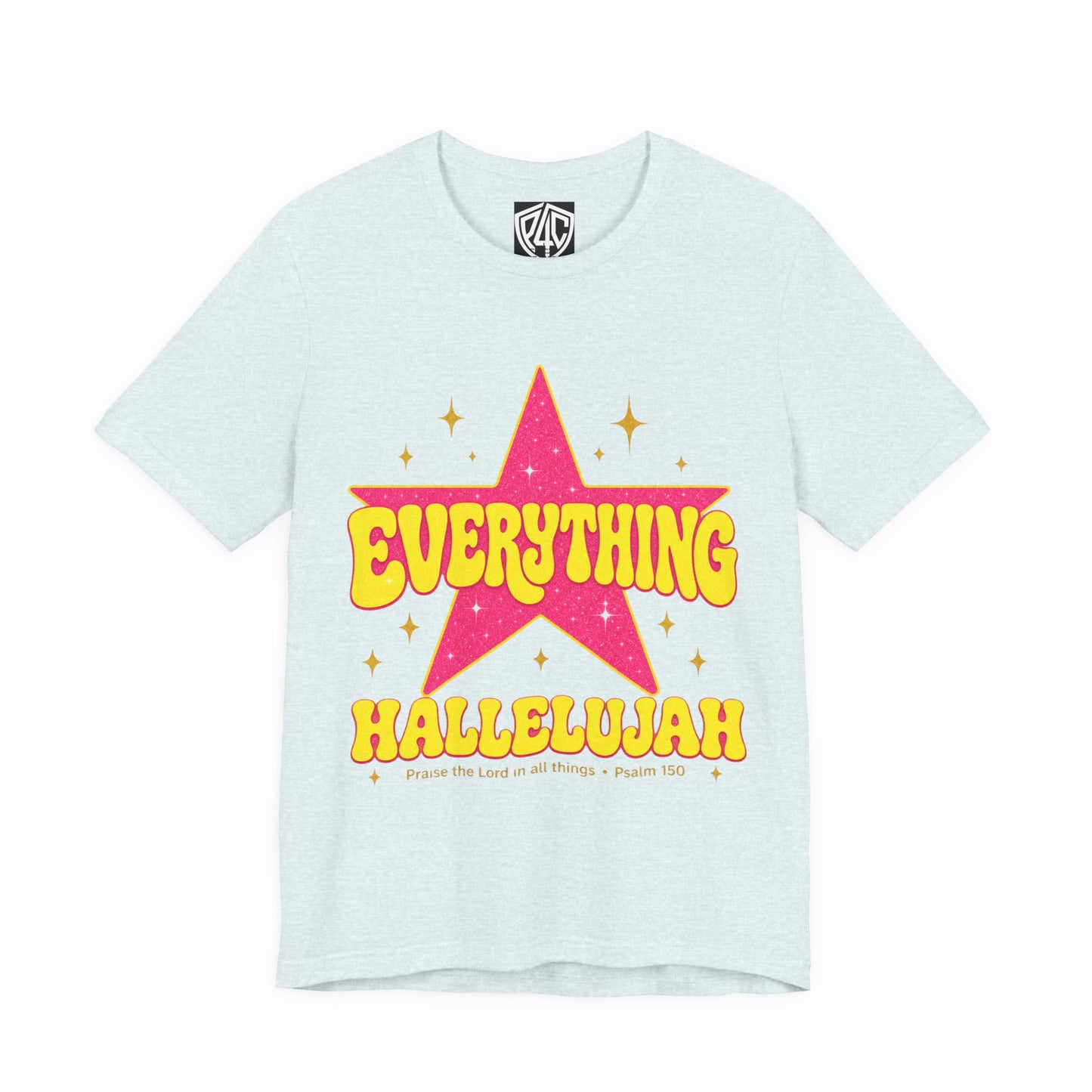 Everything Hallelujah Tee — Retro Star Christian Graphic T-Shirt