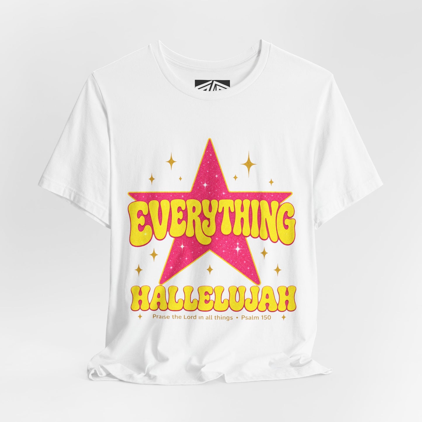 Everything Hallelujah Tee — Retro Star Christian Graphic T-Shirt