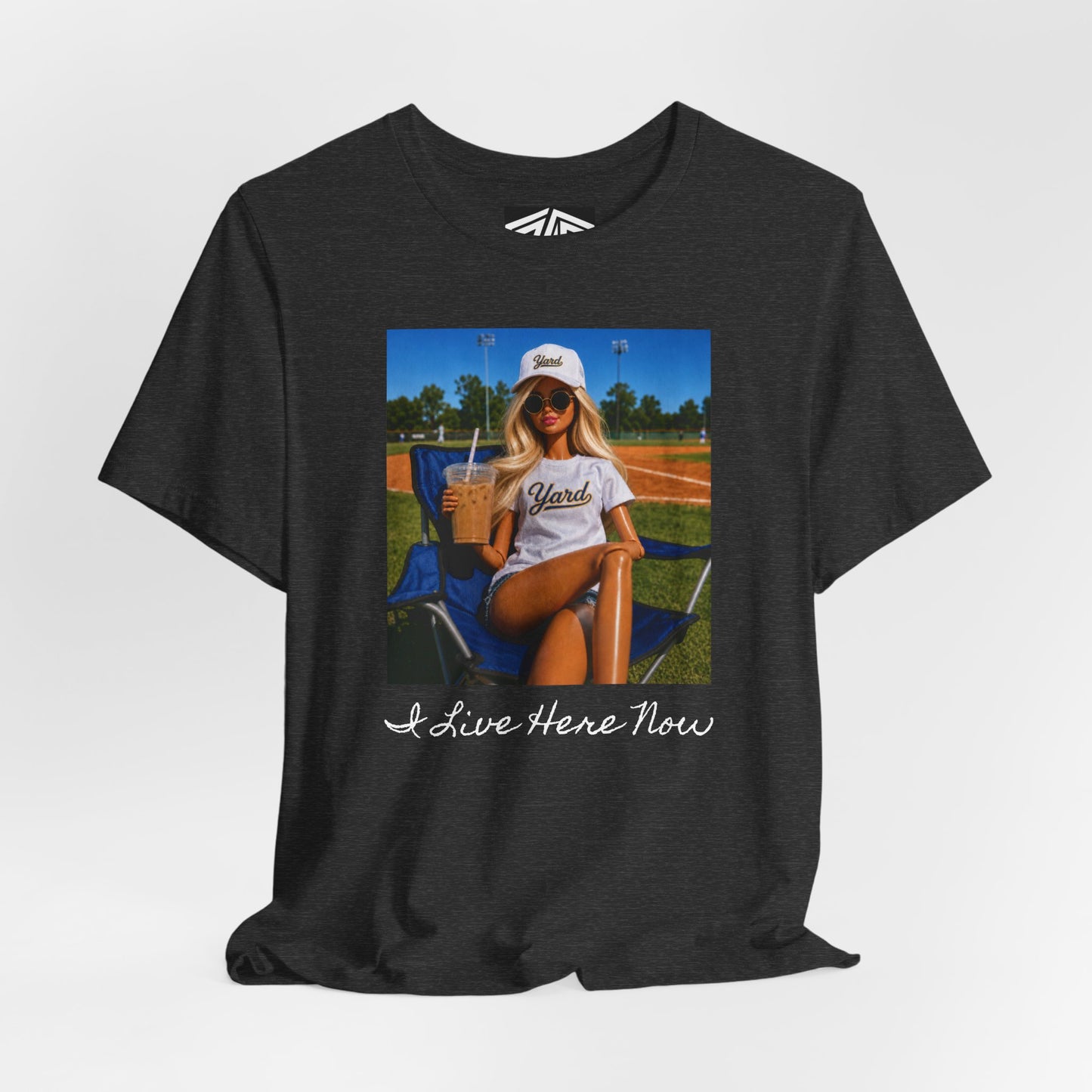 Baseball Barbie Girl Graphic Tee - 'Yards' Retro Summer Shirt