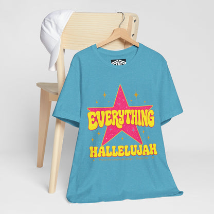 Everything Hallelujah Tee — Retro Star Christian Graphic T-Shirt