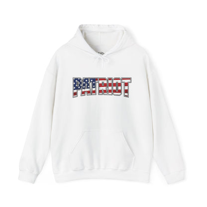 Patriot Flag Graphic Hoodie — American Flag 'PATRIOT' Pullover