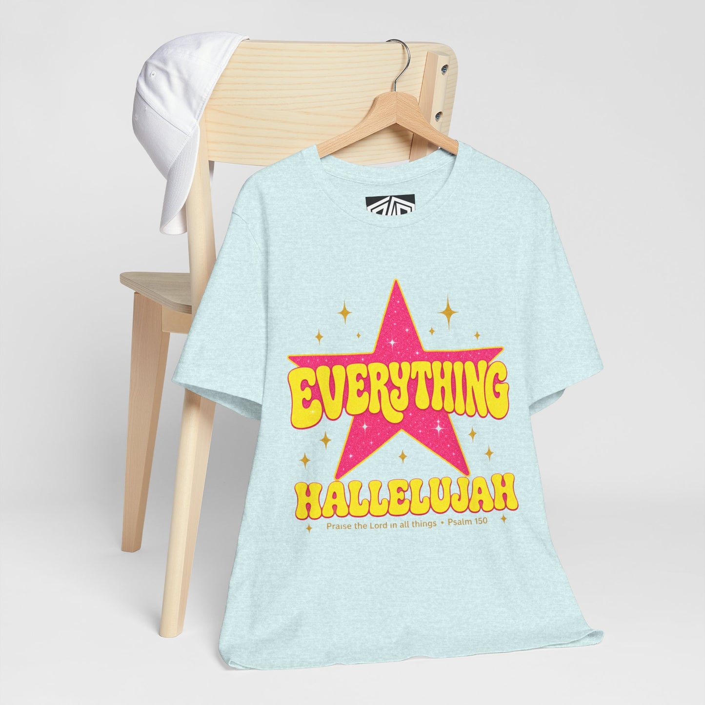 Everything Hallelujah Tee — Retro Star Christian Graphic T-Shirt