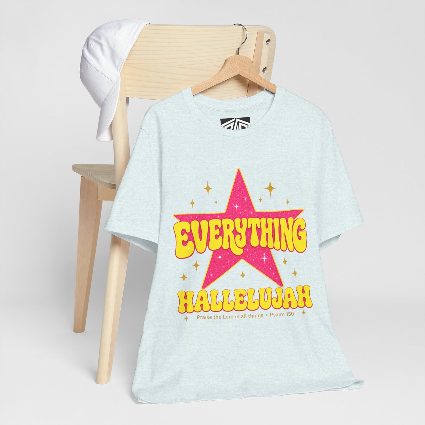 Everything Hallelujah Tee — Retro Star Christian Graphic T-Shirt