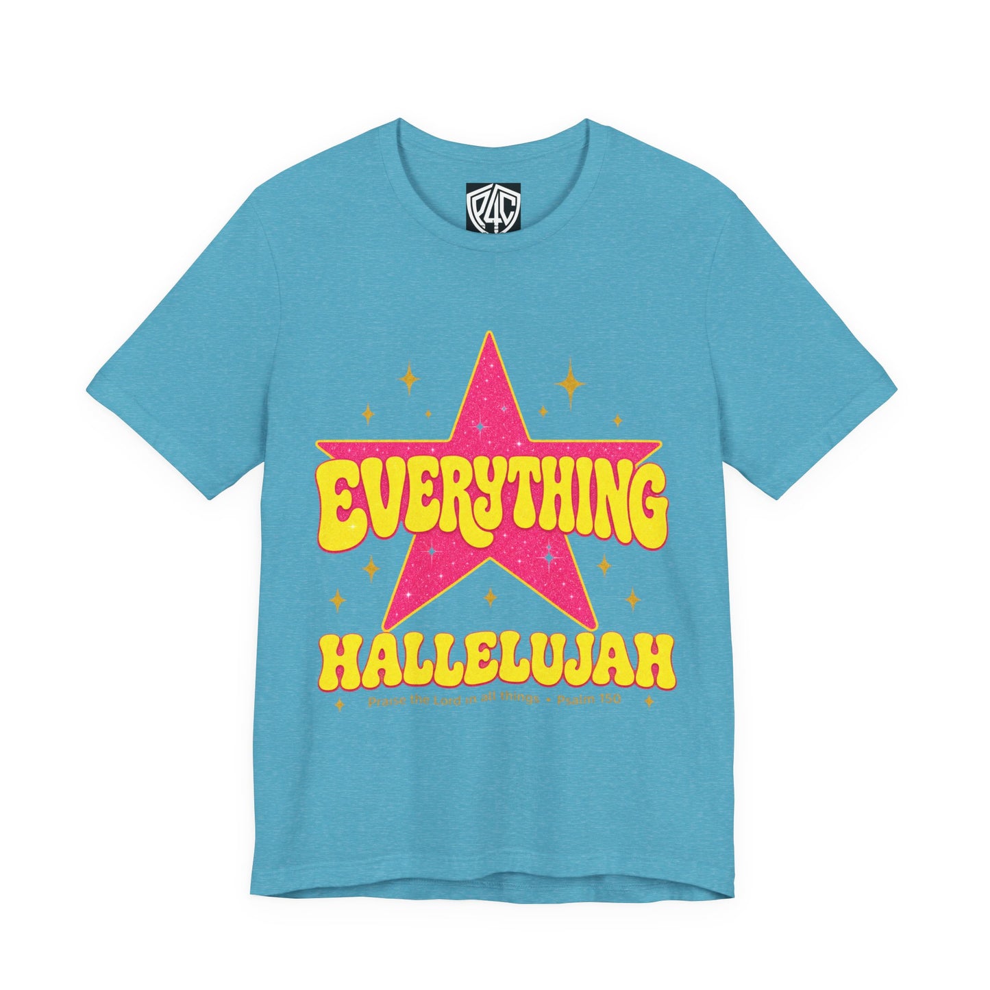 Everything Hallelujah Tee — Retro Star Christian Graphic T-Shirt