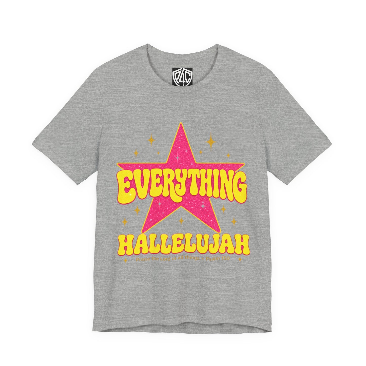 Everything Hallelujah Tee — Retro Star Christian Graphic T-Shirt