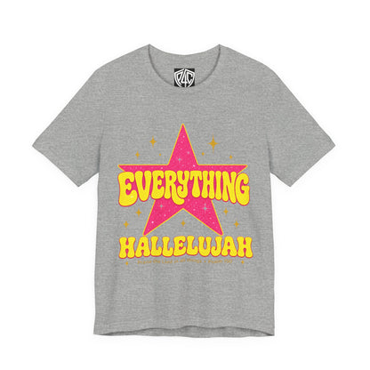 Everything Hallelujah Tee — Retro Star Christian Graphic T-Shirt