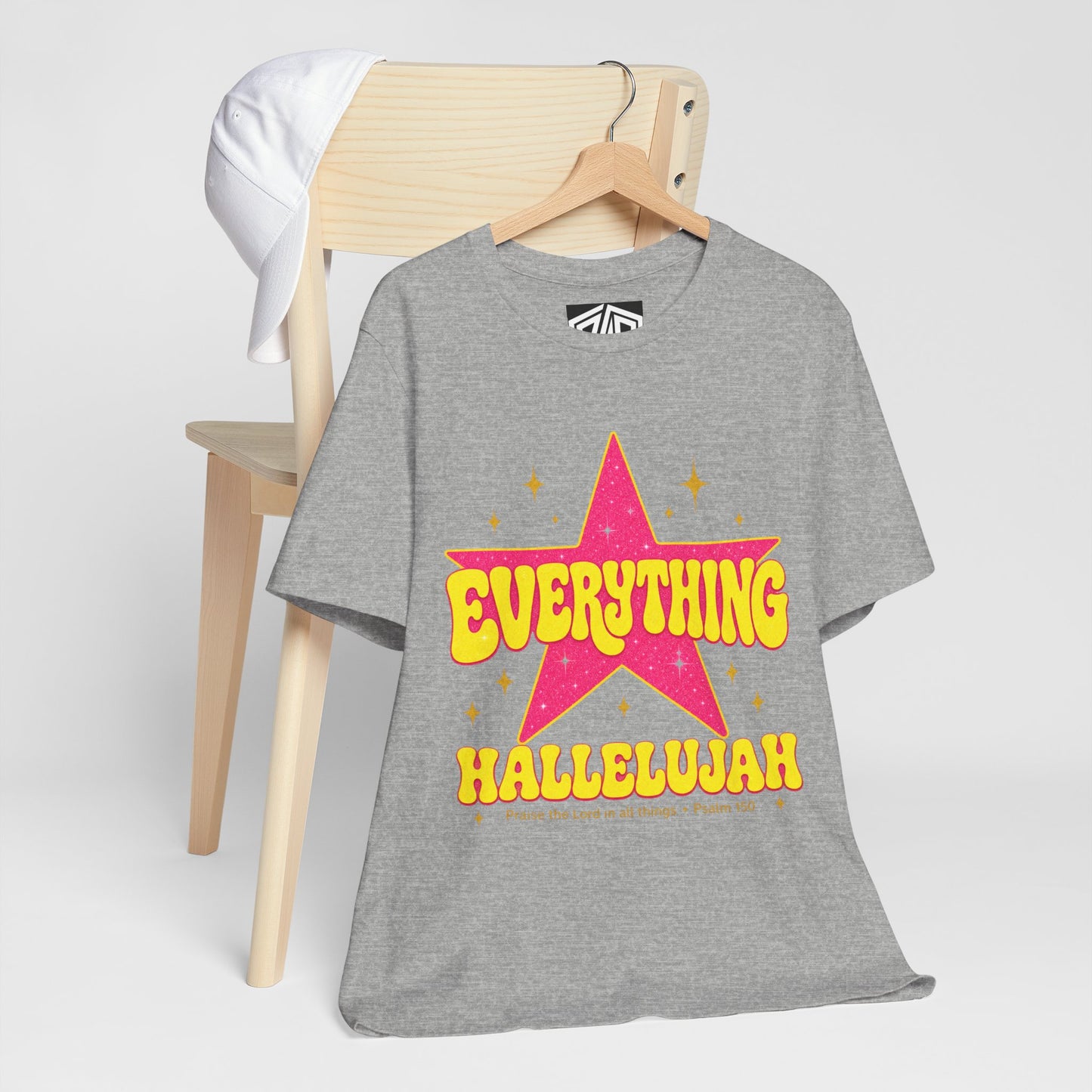 Everything Hallelujah Tee — Retro Star Christian Graphic T-Shirt