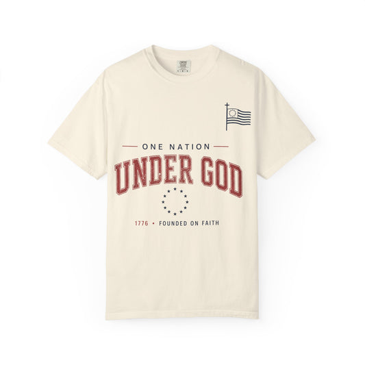 Under God T-Shirt — One Nation Patriotic Faith Tee