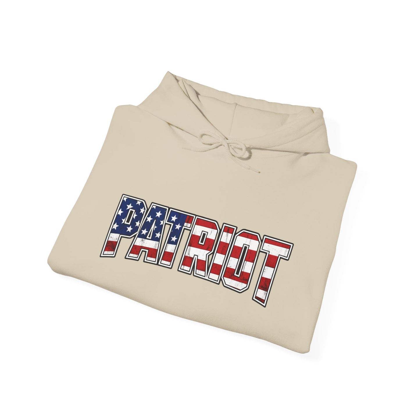 Patriot Flag Graphic Hoodie — American Flag 'PATRIOT' Pullover