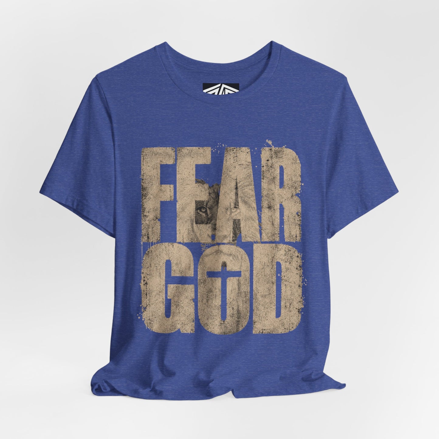 Fear God T-Shirt — Rustic Cross Faith Tee for Christians, Inspirational Religious Apparel