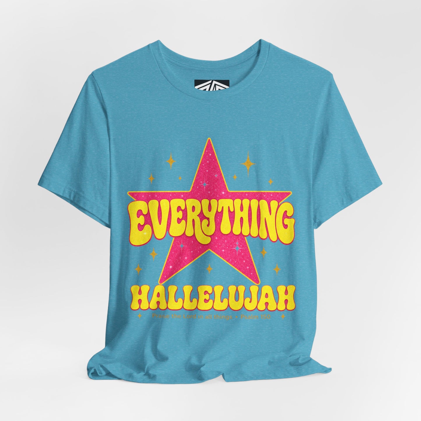 Everything Hallelujah Tee — Retro Star Christian Graphic T-Shirt