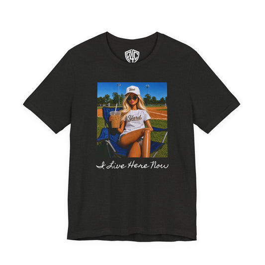 Baseball Barbie Girl Graphic Tee - 'Yards' Retro Summer Shirt