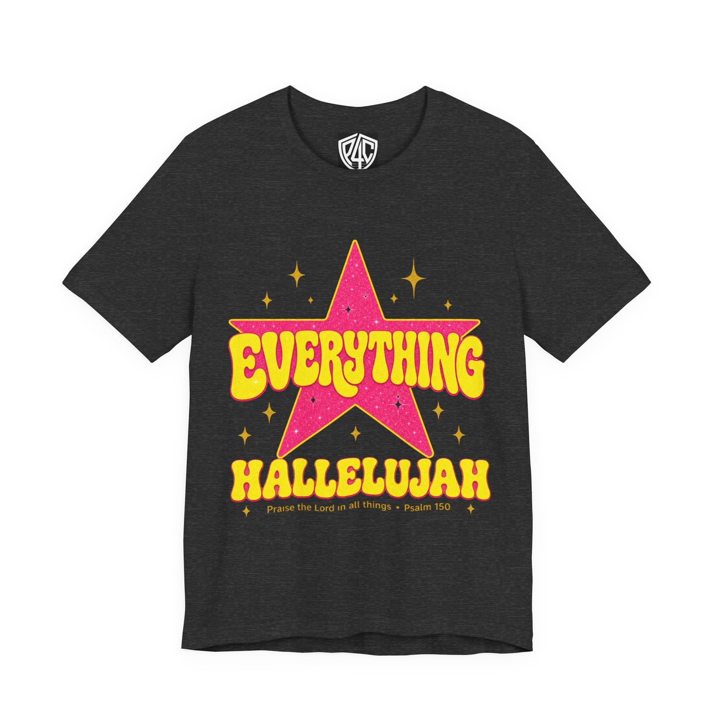 Everything Hallelujah Tee — Retro Star Christian Graphic T-Shirt