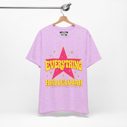 Everything Hallelujah Tee — Retro Star Christian Graphic T-Shirt