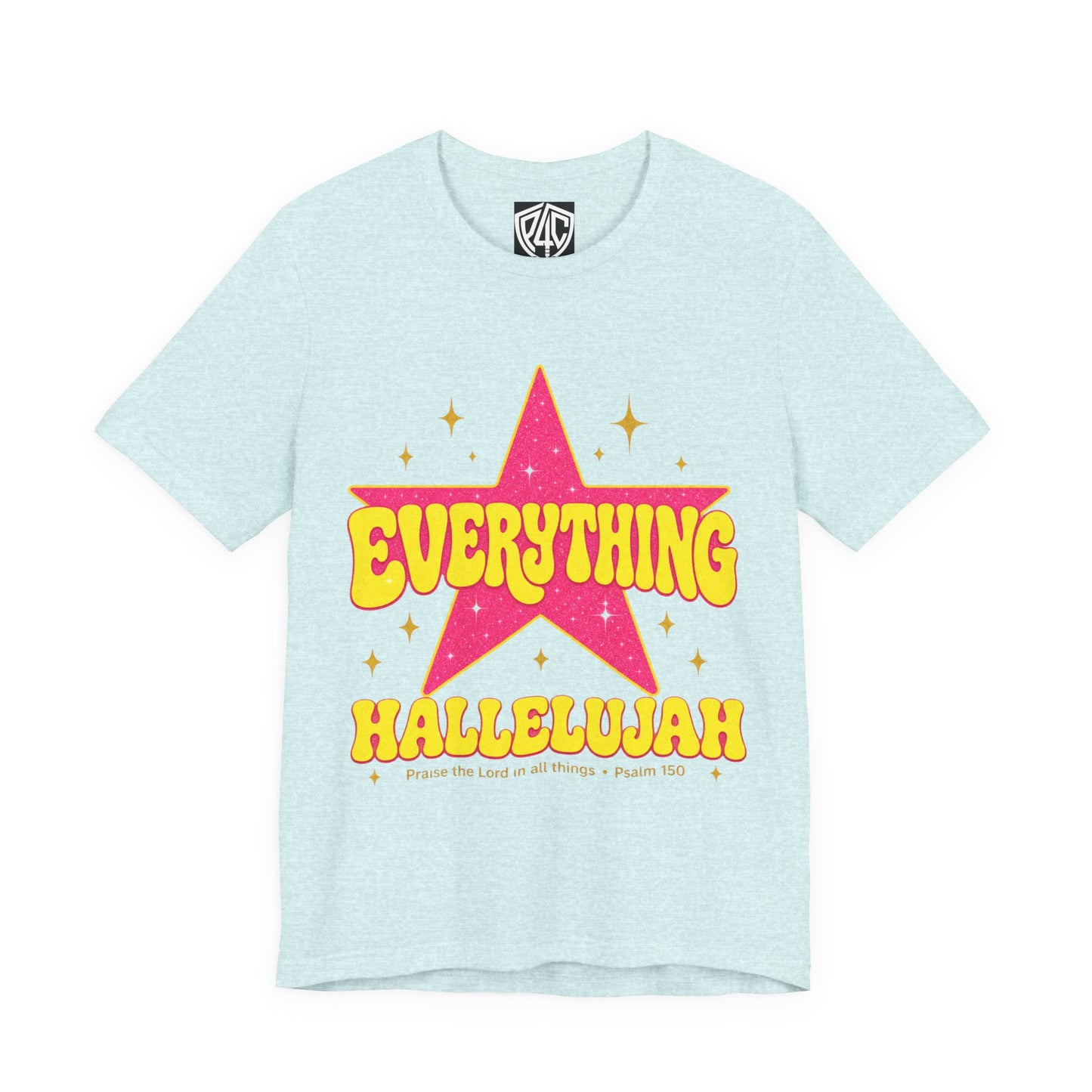 Everything Hallelujah Tee — Retro Star Christian Graphic T-Shirt