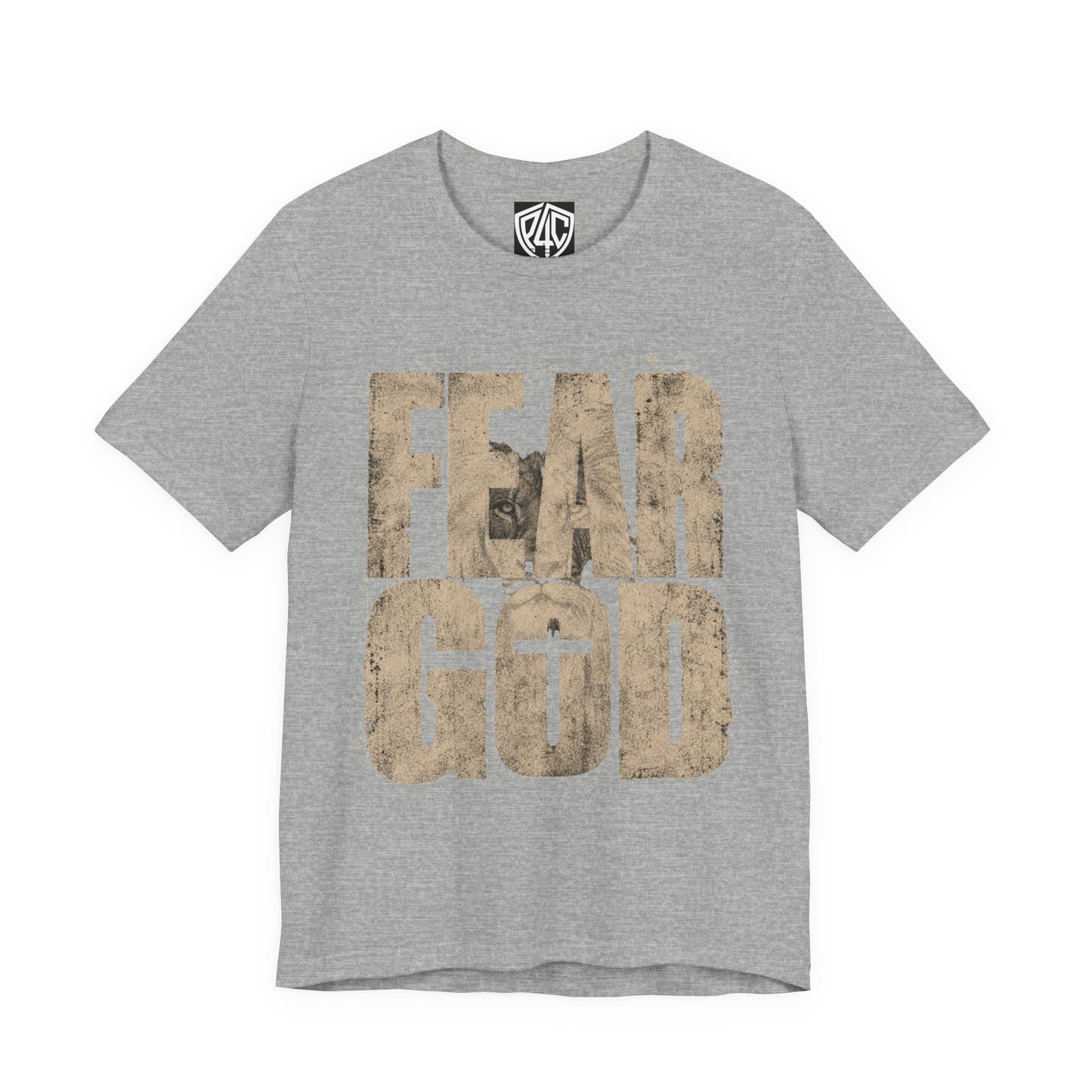 Fear God T-Shirt — Rustic Cross Faith Tee for Christians, Inspirational Religious Apparel