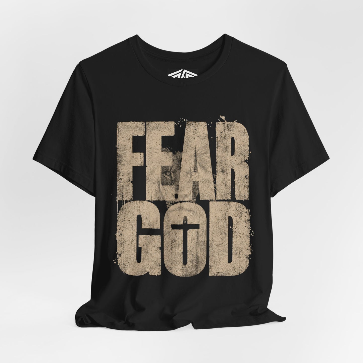 Fear God T-Shirt — Rustic Cross Faith Tee for Christians, Inspirational Religious Apparel