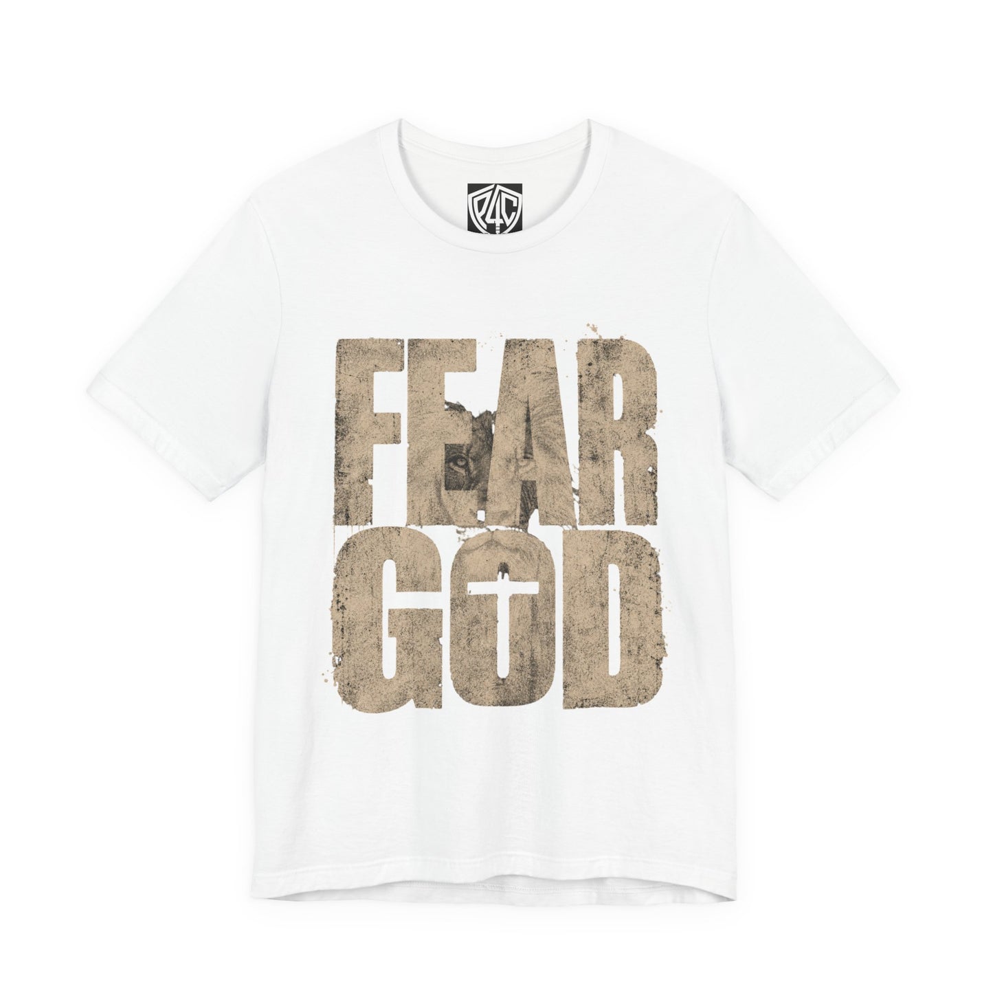 Fear God T-Shirt — Rustic Cross Faith Tee for Christians, Inspirational Religious Apparel